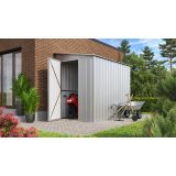 KOVINSKA VRTNA HIŠKA GLOBEL LEANTO 58 SREBRNA Š145 X G234 X V204 CM