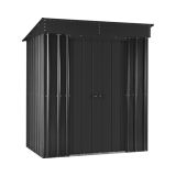 KOVINSKA VRTNA HIŠKA GLOBEL SKILLION 64 ANTRACIT Š172 X G113 X V199 CM