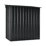 KOVINSKA VRTNA HIŠKA GLOBEL SKILLION 64 ANTRACIT Š172 X G113 X V199 CM