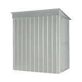 KOVINSKA VRTNA HIŠKA GLOBEL SKILLION 64 SREBRNA Š172 X G113 X V199 CM