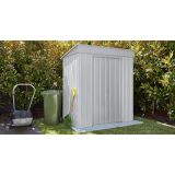 KOVINSKA VRTNA HIŠKA GLOBEL SKILLION 64 SREBRNA Š172 X G113 X V199 CM