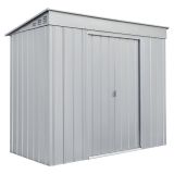 KOVINSKA VRTNA HIŠKA GLOBEL SKILLION 84 SREBRNA Š242 X G124 X V199