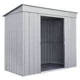 KOVINSKA VRTNA HIŠKA GLOBEL SKILLION 84 SREBRNA Š242 X G124 X V199