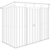 KOVINSKA VRTNA HIŠKA GLOBEL SKILLION 84 SREBRNA Š242 X G124 X V199