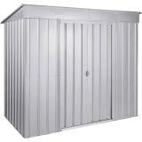 KOVINSKA VRTNA HIŠKA GLOBEL SKILLION 84 SREBRNA Š242 X G124 X V199