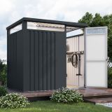 KOVINSKA VRTNA HIŠKA KARIBU OSTEN 1.5 ANTRAZIT 220X160X215