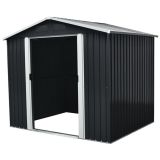 KOVINSKA VRTNA HIŠKA PERGART DRESDEN II 86 SIVA S226 X G162 X V206 CM