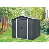 KOVINSKA VRTNA HIŠKA PERGART DRESDEN II 86 SIVA S226 X G162 X V206 CM