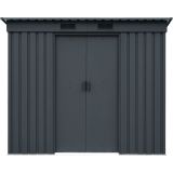 KOVINSKA VRTNA HIŠKA PERGART LEIPZIG II 84 ANTRACIT S205 X G98 X V174 CM