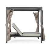 KOVINSKI LEŽALNIK BIZZOTTO DREAM CHARCOAL DAYBED ANTRACIT