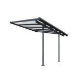 NADSTREŠEK ZA TERASO PALRAM SIERRA, TRANSPARENT SIVA 3X3,05M