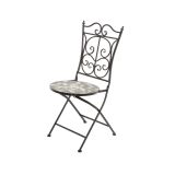 KOVINSKI STOL DECORIS SIENA MOZAIK 46X39X92 CM