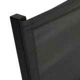 KOVINSKI STOL NATERIAL JEDILNI CLARA TEMNO SIV ALU