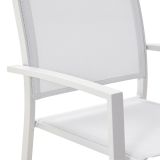 KOVINSKI STOL NATERIAL LYRA BEL, 2X2