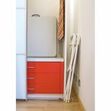 KOVINSKI STOL NEWSTORM ELLIOT ZLOŽLJIV, BEL