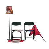 KOVINSKI STOL NEWSTORM ELLIOT ZLOŽLJIV, ČRN