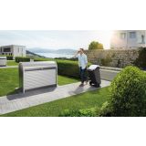 KOVINSKI ZABOJ BIOHORT 163X78X120 CM STOREMAX 160 SIVA IN TEMNO SIVA METALIKA