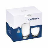 KOZAREC ZA VODO/SOK STEKLARNA HRASTNIK AMANTEA 6 X 35 CL + 6 X 34 CL