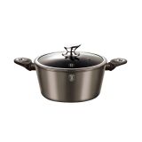 KOZICA BERLINGER HAUS 28 CM METALLIC LINE S STEKLENIM POKROVOM