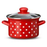 LONEC / KOZICA EMO KOZICA 2 L 16 CM VISOKA BELE PIKE