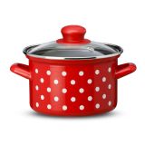 LONEC / KOZICA EMO KOZICA 6 L 24 CM VISOKA BELE PIKE