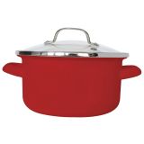 LONEC / KOZICA ENAMELIE KOZICA 2.5 L 20 CM NIZKA FREJA S POKROVOM