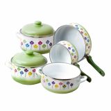 KOZICA METALAC 14 CM 1.3 L PLITVA ROŽICA S POKROVOM