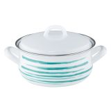 LONEC / KOZICA RIESS KOZICA 0.75 L 14CM S POKROVOM ZELENI PLAMEN