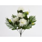 KRIZANTEMA ŠOPEK X10, BELA PAJKOVKA