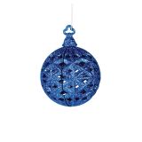 OKRASEK ZA JELKO GLOSSTYLE KROGLA MODRA FI 8.8 CM 11.2X8.8X8.8