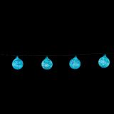 LUČKE MQ KROGLE S SNEŽINKAMI 5.5 CM BELE BARVE