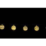 LUČKE MQ KROGLE S SNEŽINKAMI 5.5 CM BELE BARVE