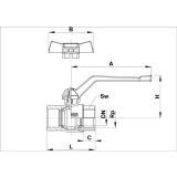 KROGLIČNI VENTIL KOVINA KV 602 12.7 MM DN 15 (1/2") SAN. VODA