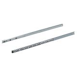 KROGLIČNO VODILO ZA PREDAL HETTICH DIY 500 MM, DELNI IZVLEK, UTOR PREDALA 17MM, POCINKAN