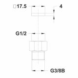 KROMIRANA MATICA UNITAS SET DVEH REDUCIRNIH MATIC 15-10 MM Z TESNILI