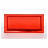 NAMIZNA DEKORACIJA GLOSSTYLE KROŽNIK 41X19 CM RDEČI DEKORATIVNI UMETNA MASA