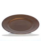 DEKORACIJA GLOSSTYLE KROŽNIK ANTIK FI 33 CM RJ AVI IZ UMETNE MASE