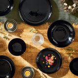 DESERTNI KROŽNIK LUMINARC 19 CM PAMPILLE ČRNA