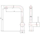 KUHINJSKA PIPA BLITZ K 914 POMIVALNO KORITO IZVLEČNA