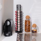 KUHINJSKO POLIČNO STOJALO ESTIA VRTLJIVO ZA KAVNE KAPSULE METALLIC 01-19907