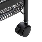 KUHINJSKO POLIČNO STOJALO FIVE KUHINJSKI VOZIČEK MAYAJ ČRNA