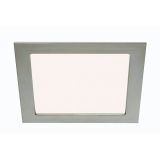 LED PANEL FLAT-IN 12W NW 170X170MM, NIKEL MAT