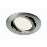 LED PANEL FLAT-IN 7W NW FI 106MM, NIKEL MAT, GIB.