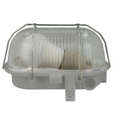 LADIJSKA SVETILKA E2 9W LED OVALNA E27 IP44 Z ŽIČNO MREŽO