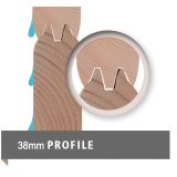 LESENA VRTNA HIŠKA KARIBU LAGOR 2 492X273X312 LES 38MM