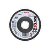 LAMELNA PLOŠČA BOSCH X-LOCK, KOTNA IZVEDBA, VLAKNENA PLOŠČA, '125MM, G 120, X571,  BEST FOR METAL, 1PCS