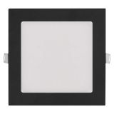LED PANEL EMOS NEXXO 12.5W CCT, ČRNI KVADRATNI VGRADNI
