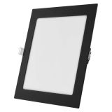 LED PANEL EMOS NEXXO 18W CCT, ČRNI KVADRATNI VGRADNI