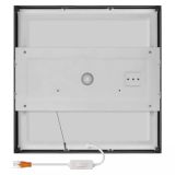 LED PANEL EMOS NEXXO 28W CCT, ČRNI KVADRATNI , NADGRADNI