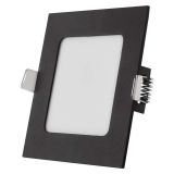 LED PANEL EMOS NEXXO 7W CCT, ČRNI KVADRATNI VGRADNI